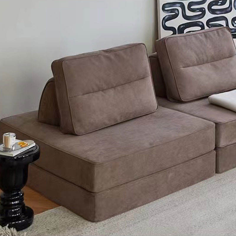 Modern Home Furniture Vacuum Packing Sofa Small Tofu Block Module Fabric Foldable Couch Compressed Sofa for Living Room