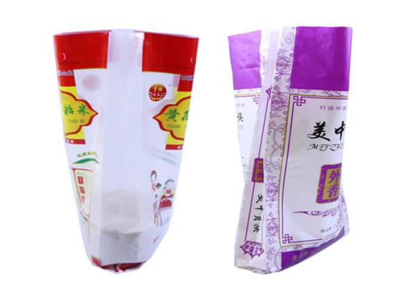 Anti Slip Surface Cement Plastic Bag , 25kg Empty Cement Bags High Gloss