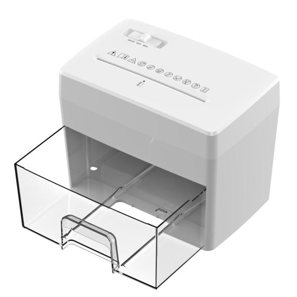 C200P Маленький домашний офисный мини-бумажный шредер микрорезать 2 * 12 мм Маленький шредер для 4 листов А5