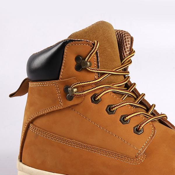 ODM S3 Customize LOGO Microfiber Leather Mid Cut Safety Shoes with Steel Toe and Plate Worl Boots