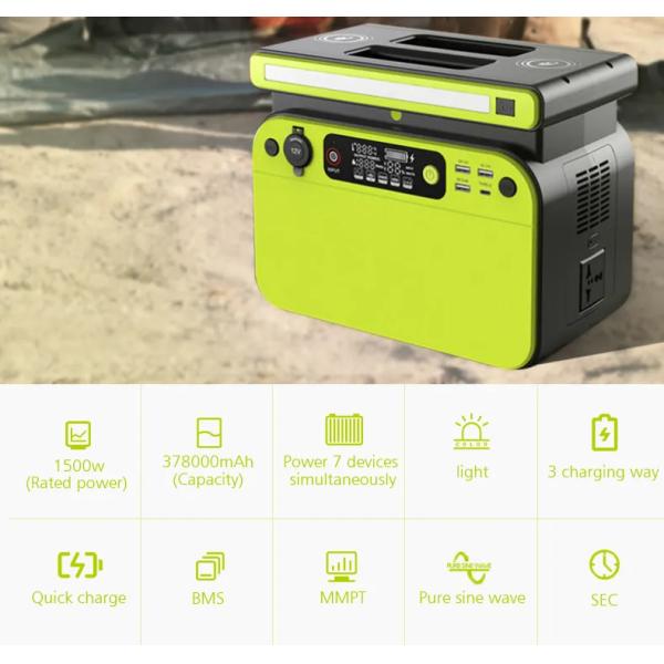 OEM ODM LiFePO4 литийная батарея 500w портативная солнечная электростанция генератор литий с светодиодным дисплеем