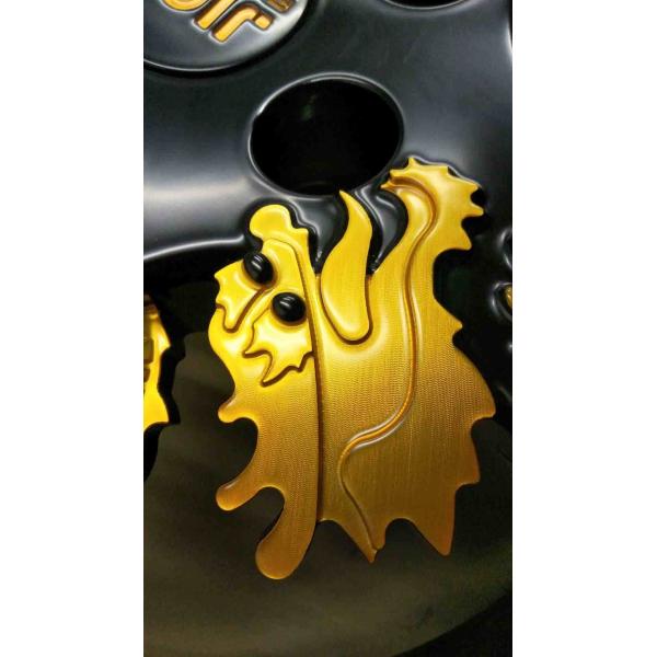 Dragon Style roues de SUV de 22 pouces or 5x120mm noirs de 1 morceau