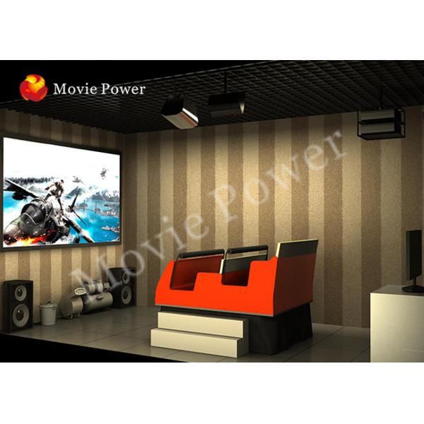 Electronic Platform Motion Chair 6 Seat 6D Cinema Equipment  Rain / Snow Effect