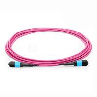 24 corrections optiques de fibre de la manière MPO MTP 40G 100G SFP OM4 attachent les 10m violets