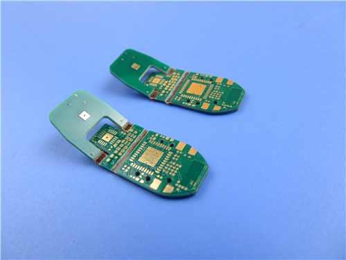 PCB Тверд-гибкого трубопровода 4 слоев построенный на FR-4 и Poyimide с золотом погружения и зеленой маской припоя для промышленный исследовать