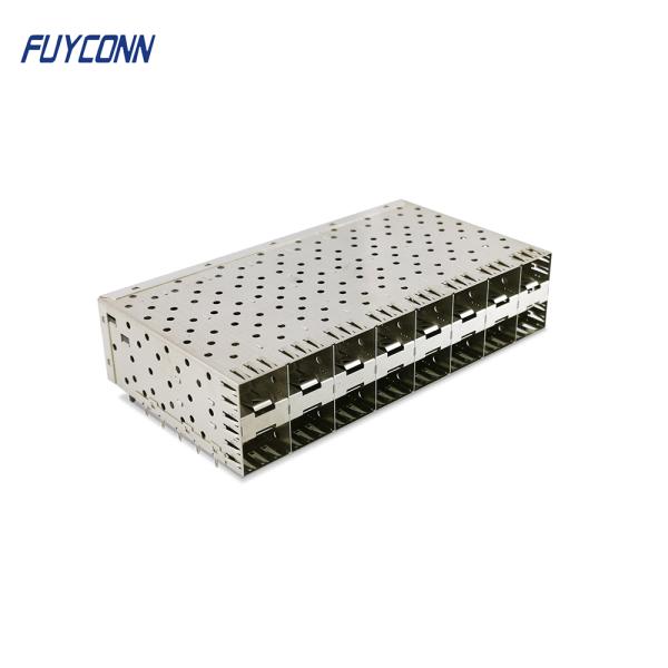 320pin Female SFP Connector 2x8 Ports Press-Fit Stackable