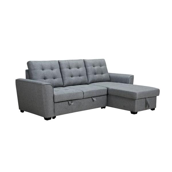 Multifunctional Living Room Storage Ottoman Bench Fabric For Apartment