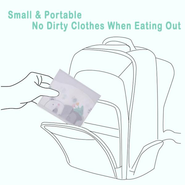 Одноразовые пищевые бибки для малышей с индивидуальным цветом для удобной и чистой еды