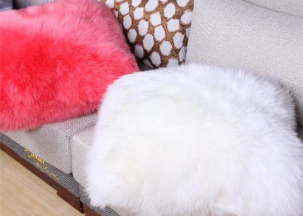 Coxim de Seat decorativo do Lambswool do carro home morno com lãs cortadas Merino tingidas