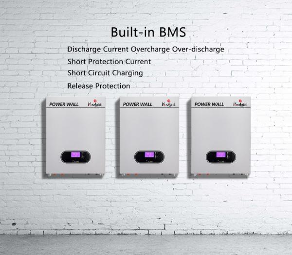 bateria Monocrystalline do silicone BMS Power Wall Home da bateria solar da casa 10kwh