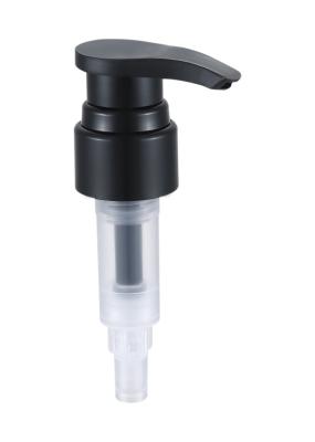 20/410 Liquid Dispenser Pump Foaming Hand Sanitizer Pump Ribbed Closure Black Color With Clip Lock
