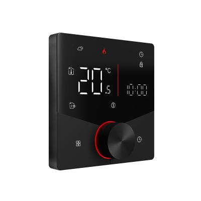 Smart Thermostat With 16A And 0.5℃ Temperature Control Accuracy WiFi Touch LED Integrated Screen Knob Floor Heating