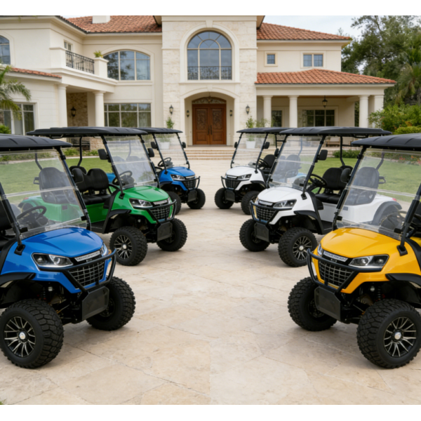 D1 Series 4 Seats Off Road Golf Buggy 72V Lithium Battery Long Range Free Dust Cover LAKER AUTO