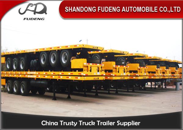 3 axle flatbed truck trailer for sale 40ft or 20ft container delivery trailer