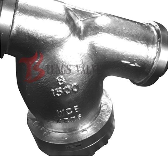 OEM High Pressure Y Strainer API Cast Steel 1500LB Flanged / BW With Bolted Cover