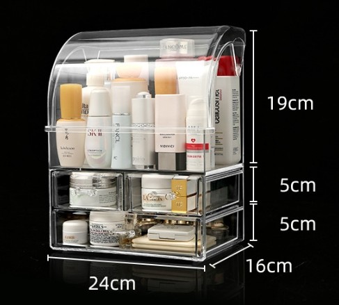 Maquillage transparent clair boîte cosmétique acrylique rouge à lèvres boîte d'affichage de stockage Jelwery