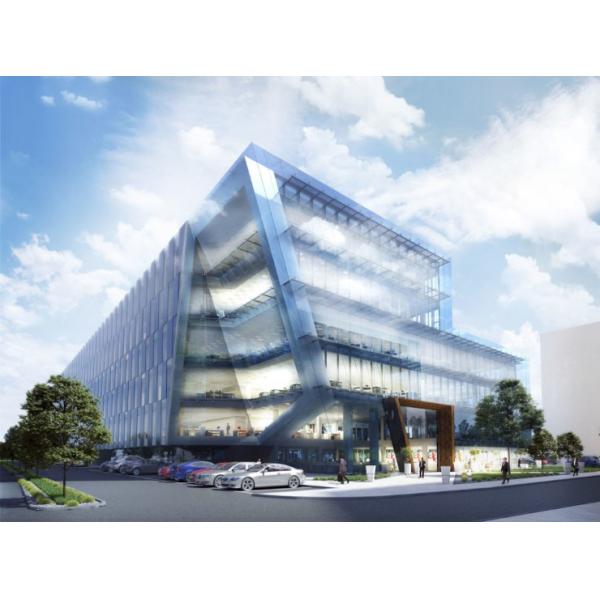 Triple Insulated Hollow Glass Curtain Wall Commercial Building Construction Sound Insulation Curtain Wall Facade