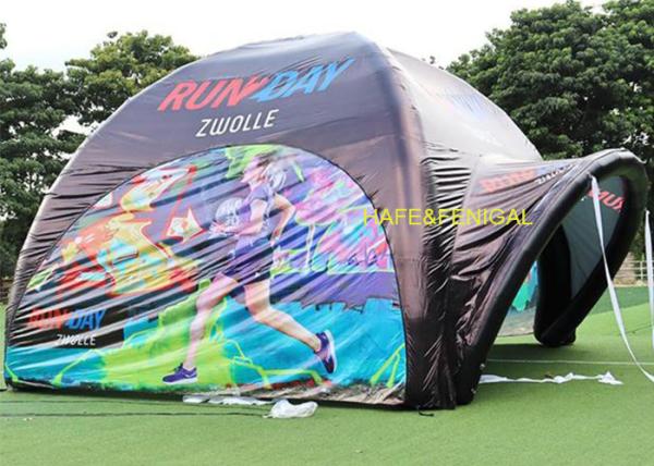 4m 黒色充気スパイダーテント 臨時小売スペース ポップアップショップ 品牌設定オプション