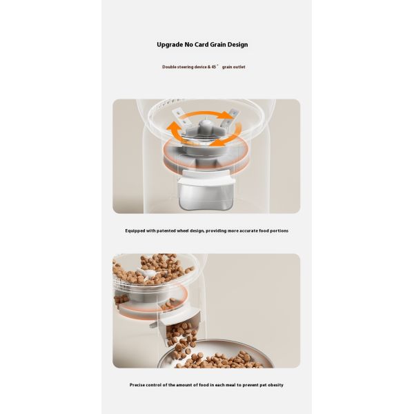 Tuya Smart 3L Automatic Dog Feeder Camera Eco-Friendly Outdoor Wifi Pet Bowl Solid Pattern Voice Control New Model Made Plastic