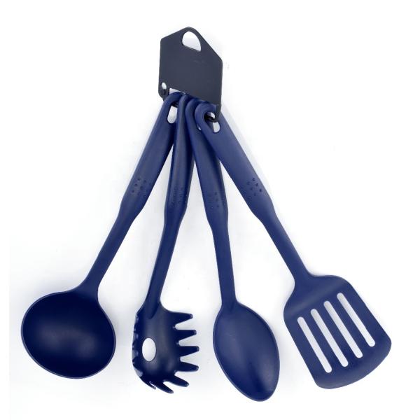 6pcs Nylon Kitchen Tools Set for Salad Spoon Production and Green Kitchen Table Tools