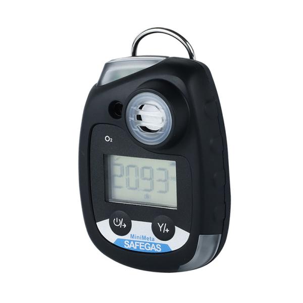 MiniMeta Portable Single Gas Detector for SO2 with IP68 Protection 2-Year Standby and Sound Light Vibration Alarm