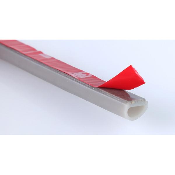 Windproof D Shape Rubber Door Sealing Strip with Simple Adhesive Tape Installation
