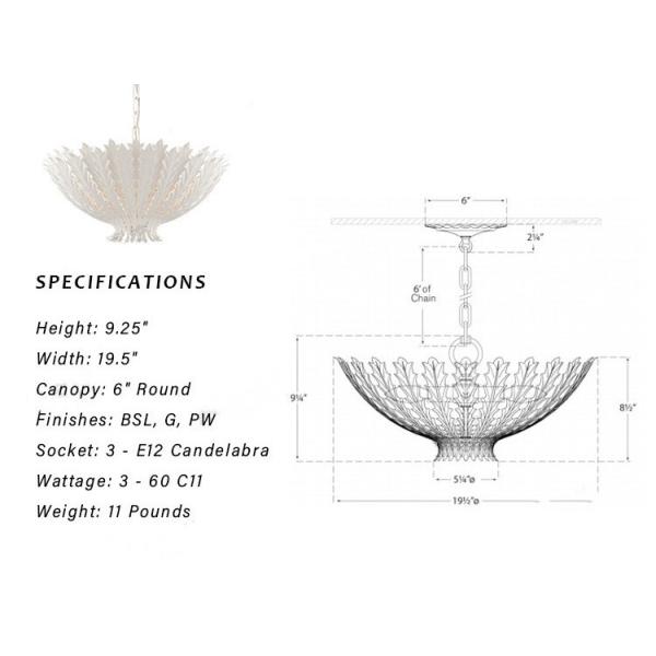 Нордическая простая медная круглая столовая исследования спальни комнаты прожития люстры цветка