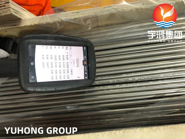 Tubo sem emenda de aço inoxidável 6M de ASTM A269/A213 TP316L SUS316L EN1.4404