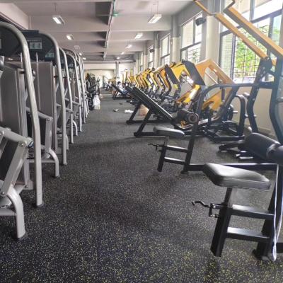 Wear Resistant SBR Rubber Flooring , Rubber Mats For Gym Blue Black Red Color