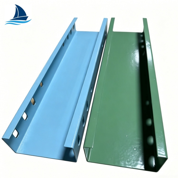 Trough Type Cable Tray Spray Painted For Data Center Cable Support