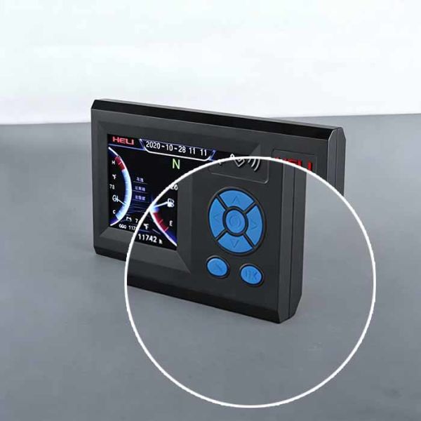 IP65 Protection Class 7-inch Forklift Color Dashboard Swipe Card