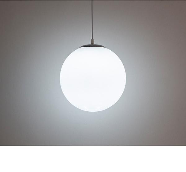 Luz de vidro do pendente do globo do diâmetro 35 de Milt White 240V/40/50cm