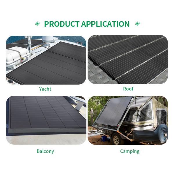 Highfly EU Warehouse 20W/5V Glass Bifacial PV Module Full Black Solar Panel