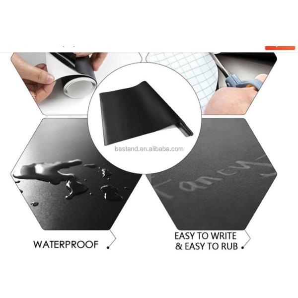 60cm*1.2m pegatina de pared de pizarra extraíble pegatina de vinilo de cartón negro verde