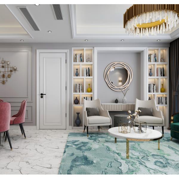 Luxury Custom Doors Interior White Modern Design Interior Doors With Frames Wood