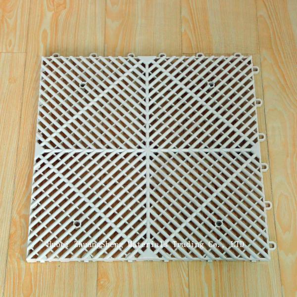 1.8mm China Multi-Purpose PP Modular Suspended Splicing Plastic Flooring Anti-Skid Plastic Sports Flooring factory