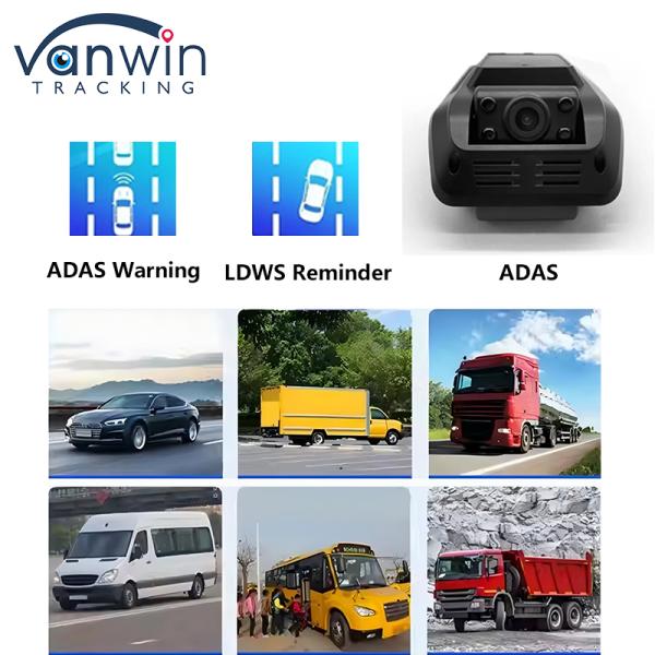 MINI 2CH 4CH 4G Dual Lens AI Dash Cam with ADAS DMS 4G GPS for Truck Bus Taxi