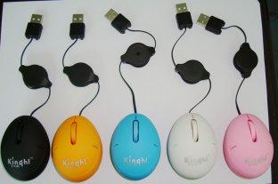 nuevo ratón inalámbrico atado con alambre del Trackball 2012 con el logotipo WES-M-005 de la impresión de la serigrafía