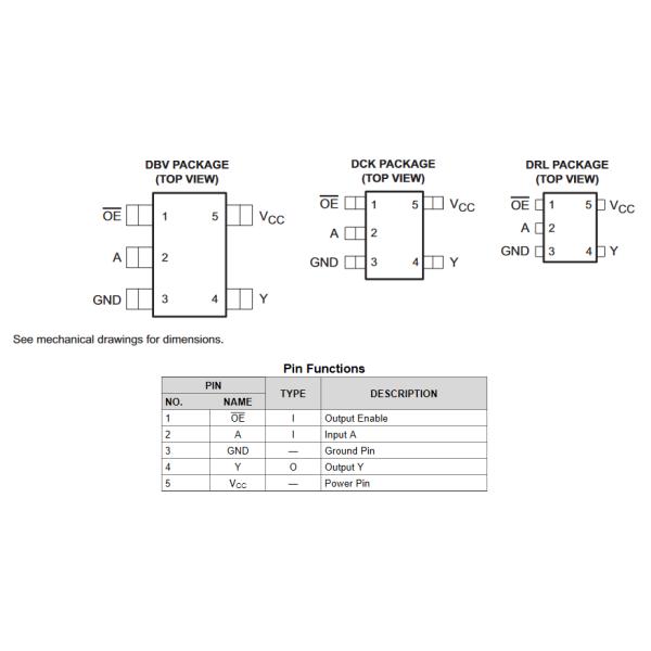 SMT SMD Buffer Driver AHC 74AHC1G125DCKRE4 74AHC1G08 74AHC1G126 74AHC1G14