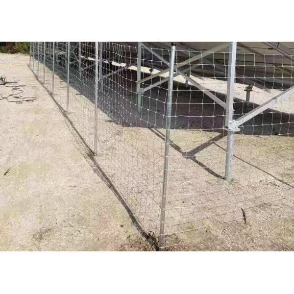 Solar Energy Station Wire Mesh Fencing 150mm Steel For Solar Panel Mounting Accessories