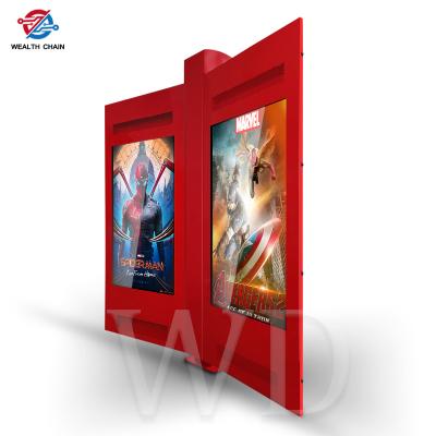 Dual sided Outdoor Digital Signage Wih Smart Temperature Control System Customized Shape