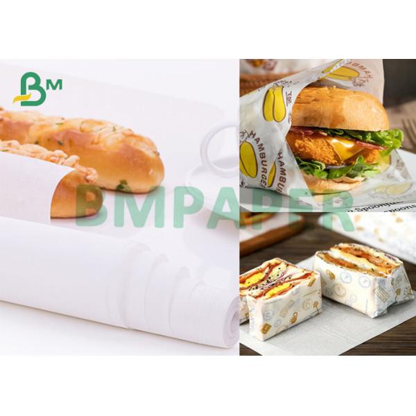 качество еды MG Крафт 30gsm 40gsm бумажное одиночное светлое белое жиронепроницаемое