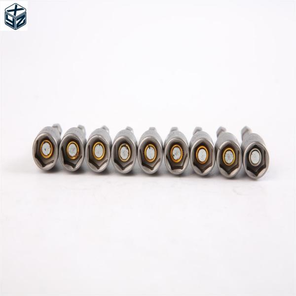 Natural Finish CRV Material 6.35 Hexagon 10mm*48mm*10PC Strong Magnetic Nut Driver Set