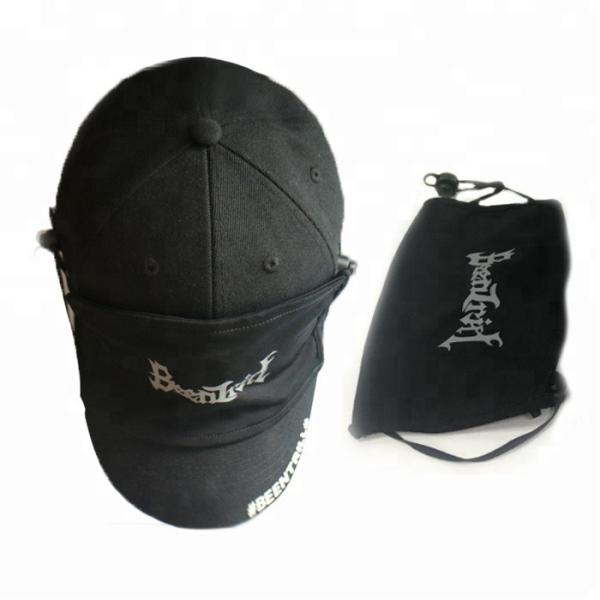 Cool Design Casual Printed Baseball Caps / Boys Girls Baseball Hat With Cotton Mask
