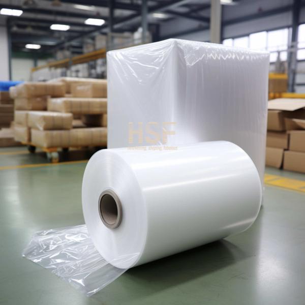 50uM Прозрачная белая моноаксиально ориентированная полиэтиленовая пленка для упаковки