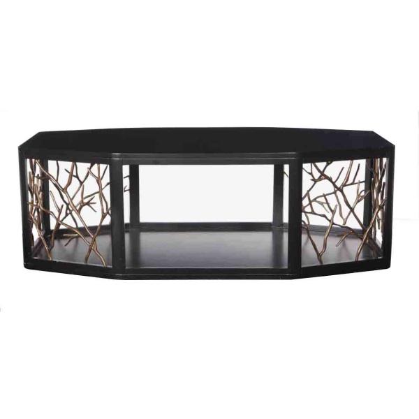 Stainless Steel Grid Modern Coffee Table