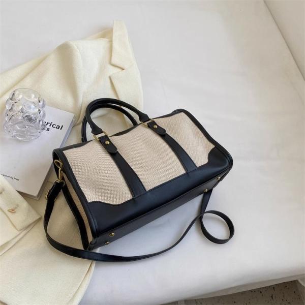 Portable Lightweight Ladies Out Short Travel Bag Large-Capacity Bag Ladies New Summer Canvas Messenger Bag