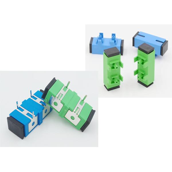 Press - Fit Elastic Iron SM SC UPC Adapter , IEC 60794 Fiber Fast Connector