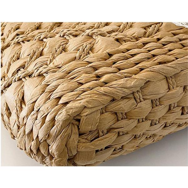 2024 Shoulder Bags Tote Bag Mexico French Basket Straw Weave Beach Bags Women Striped