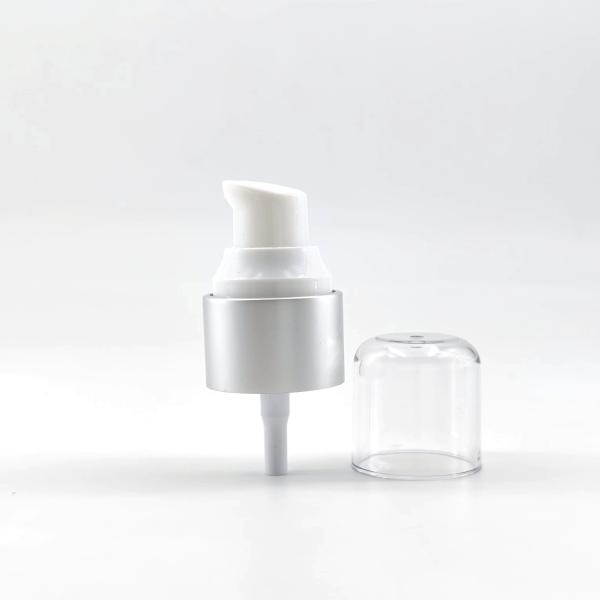 24mm 24/410 Makeup Foundation Pump Cream Lotion Pump Silver Aluminium Collar
